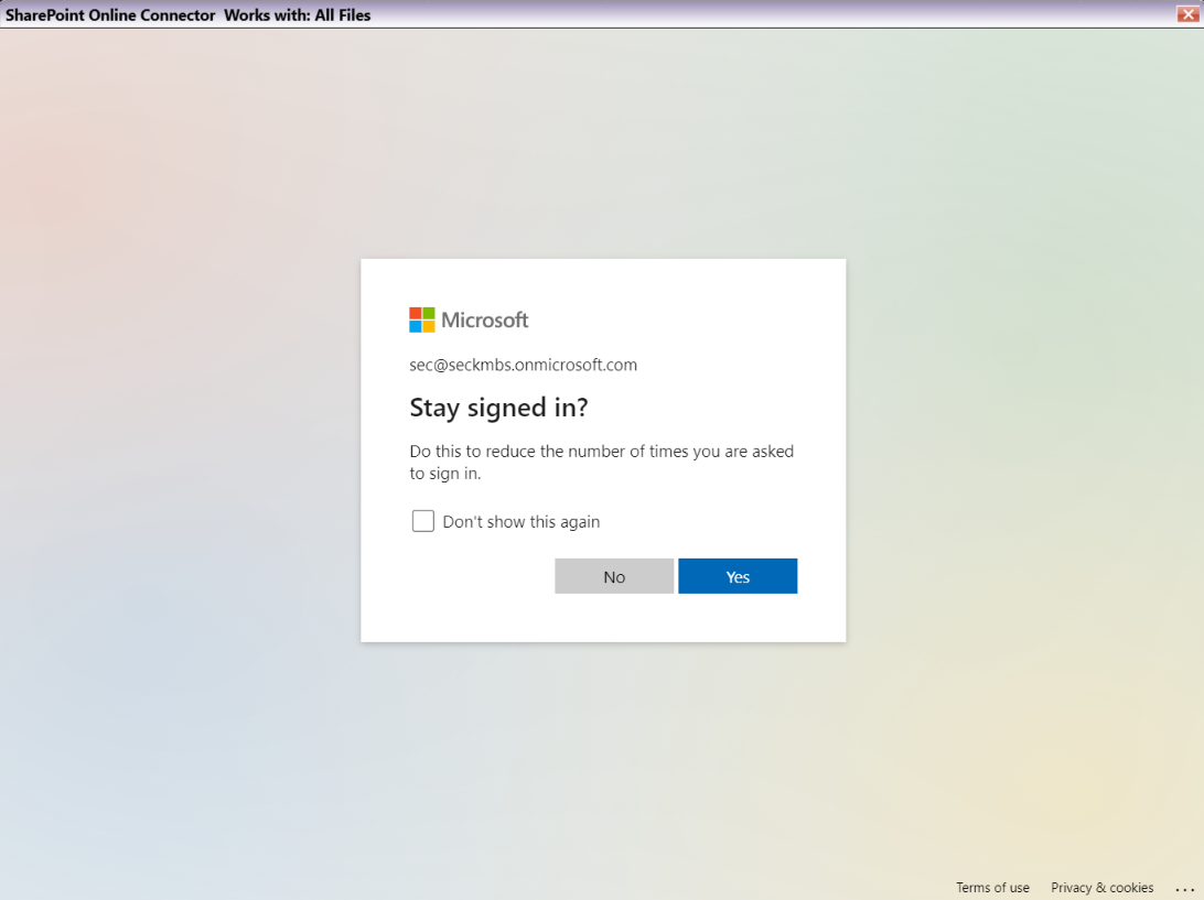 SharePoint Online Login