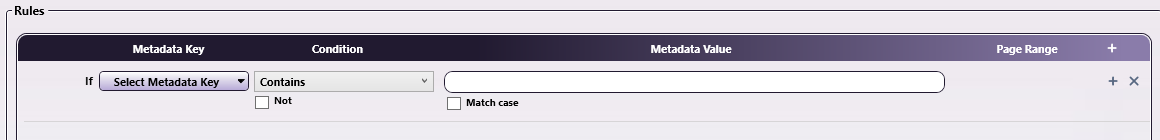 Setting Up Metadata Rules