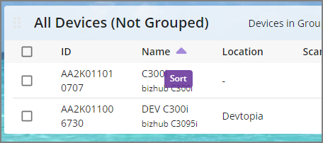 Sort Devices